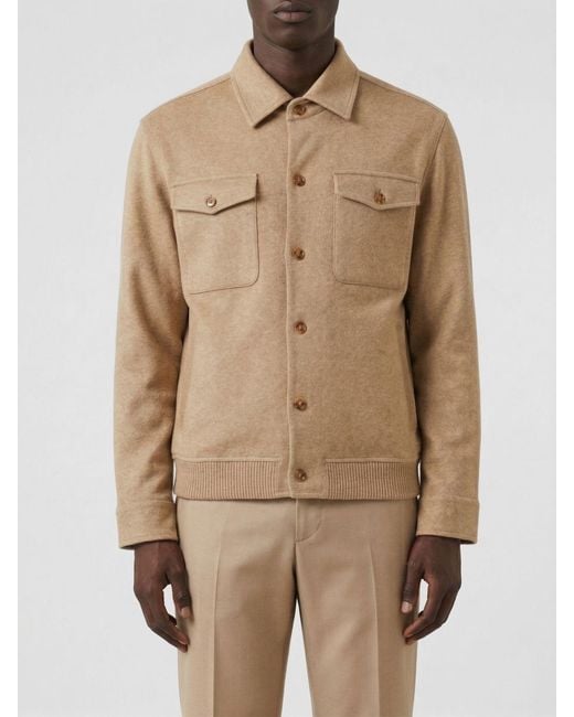 Lardini Natural Cotton Shirt Jacket for men