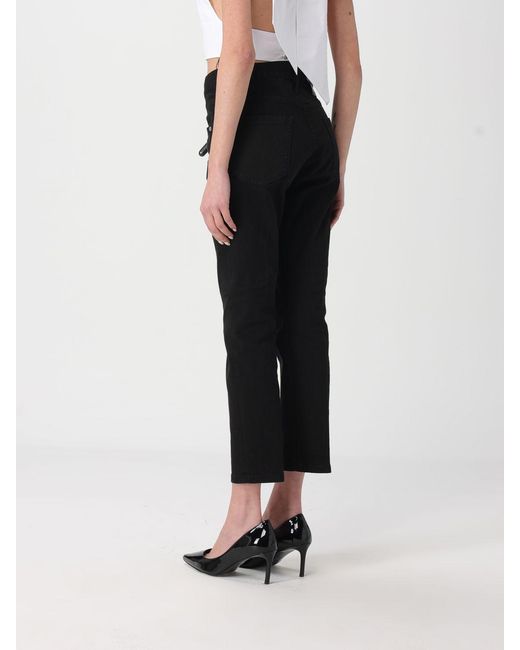 Jeans Slim Fit De Denim De Algodón DSquared² de color Black
