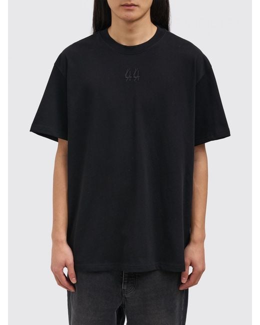 44 Label Group Black Printed T-Shirt for men