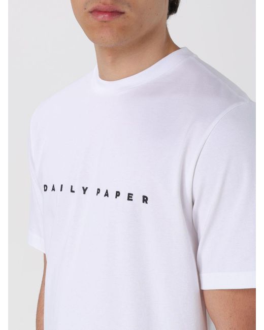 T-shirt in cotone di Daily Paper in White da Uomo