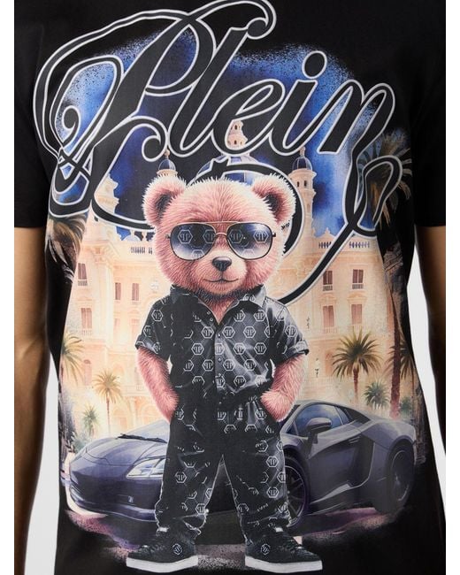 Philipp Plein Black T-Shirt for men
