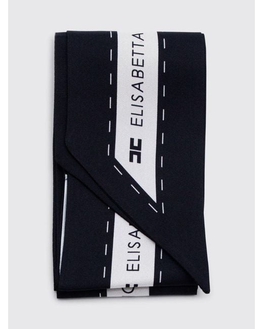 Elisabetta Franchi Blue Silk Bandeau