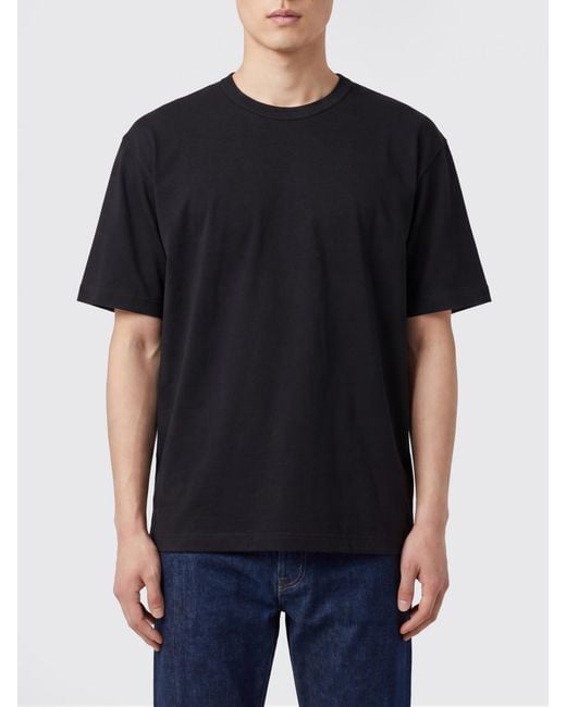 Comme des Garçons Black Cotton T-Shirt With Logo for men