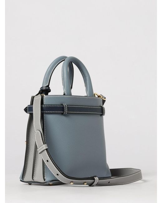 Lancel Blue Faubourg Grained Leather Bag