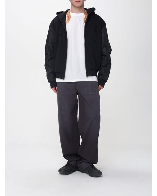 MM6 by Maison Margiela White Printed Cotton T-Shirt for men