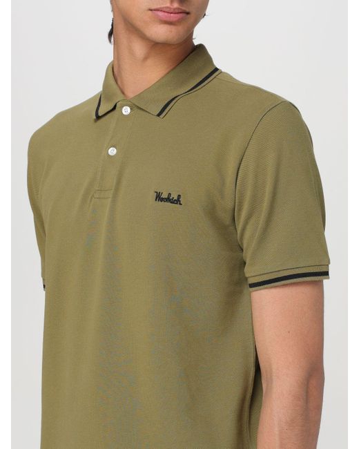 Woolrich Green Polo Shirt for men