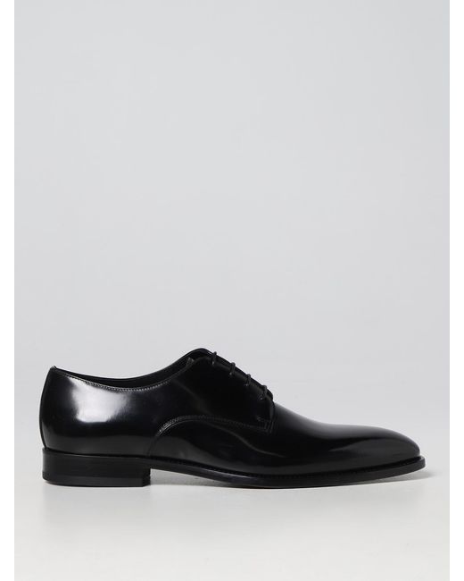 Doucal's Black Brogue Shoes for men