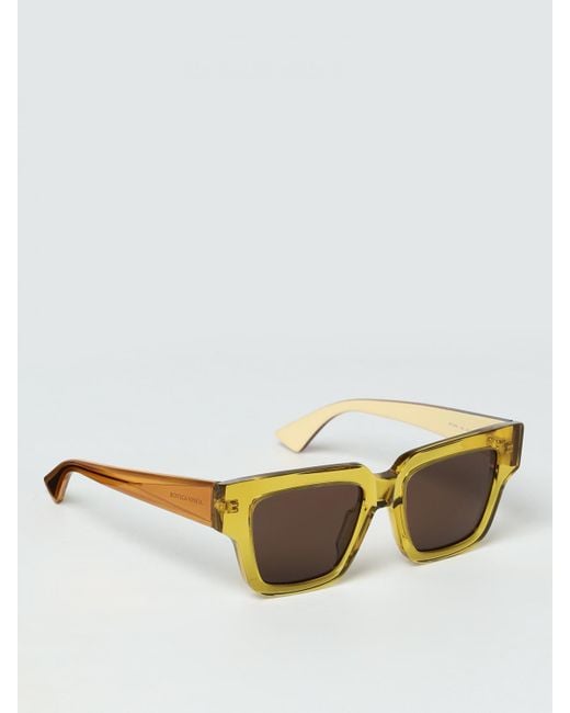 Occhiali Da Sole New Classic di Bottega Veneta in Yellow