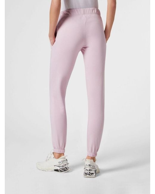 Philipp Plein Pink Slim Fit Jersey Jogging Trousers With Elasticated Waist
