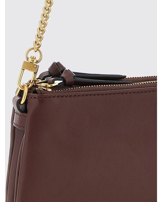 Pinko White Mini Double Bag Leather Bag