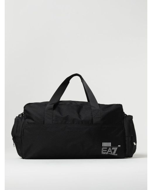 EA7 Black Travel Bag for men