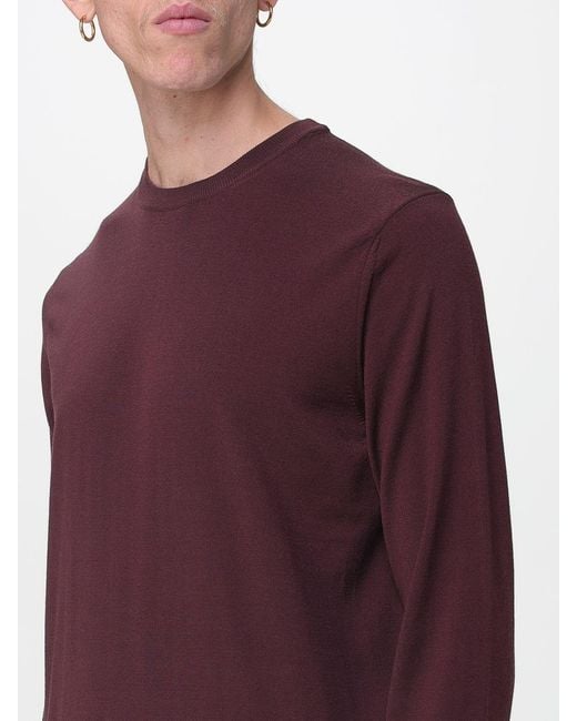 Zanone Purple Virgin Wool Pullover for men