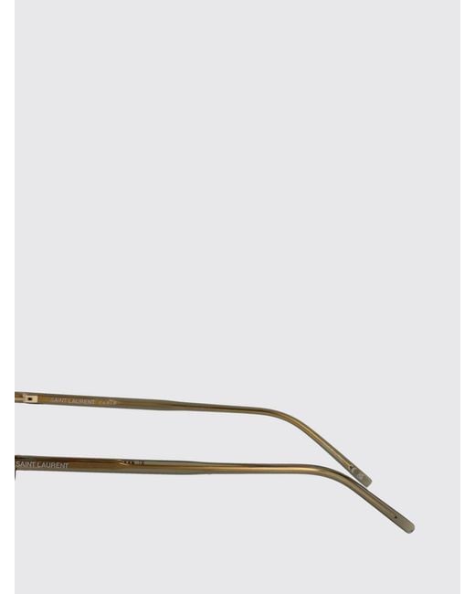 Saint Laurent White Acetate Optical Glasses for men