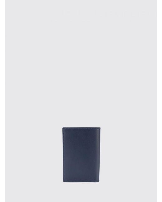 Comme des Garçons Blue Calf Leather Card Holder