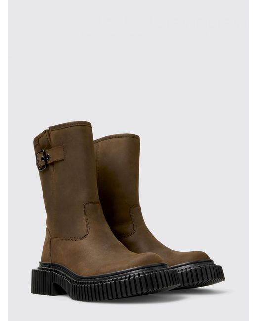 Camper Brown Pix Berlin Nubuck Ankle Boots
