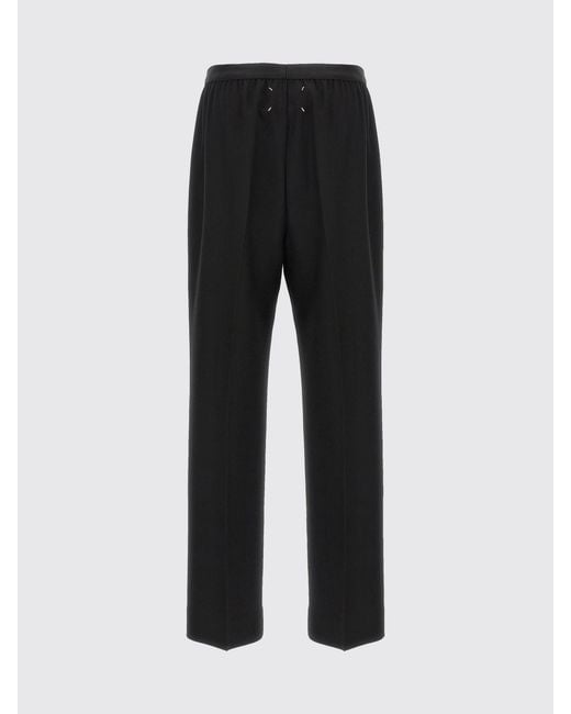 Maison Margiela Black Slim Fit Virgin Wool Trousers
