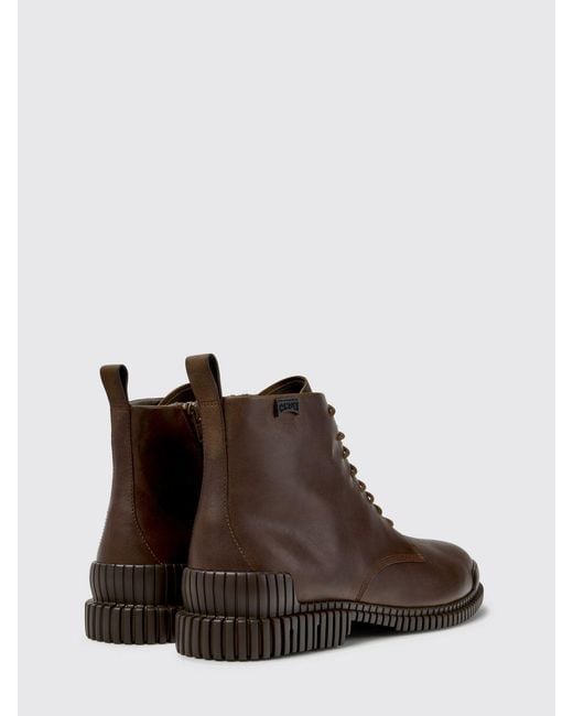 Camper Brown Pix Lace-Up Ankle Boots for men
