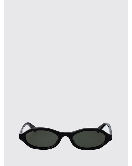 McQueen White Am0559S Acetate Sunglasses