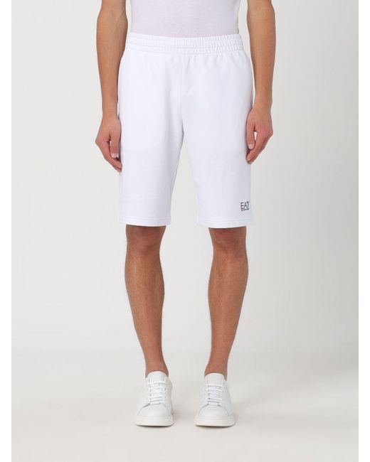 Pantalones cortos EA7 de hombre de color White