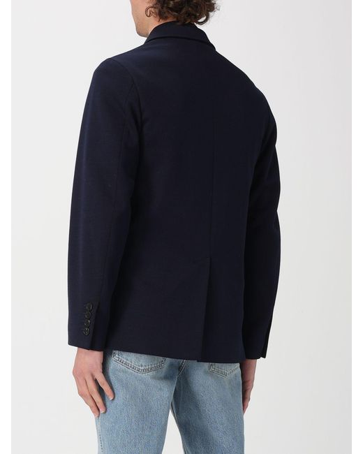 Gucci Blue Single-Breasted Cotton Jersey Blazer for men
