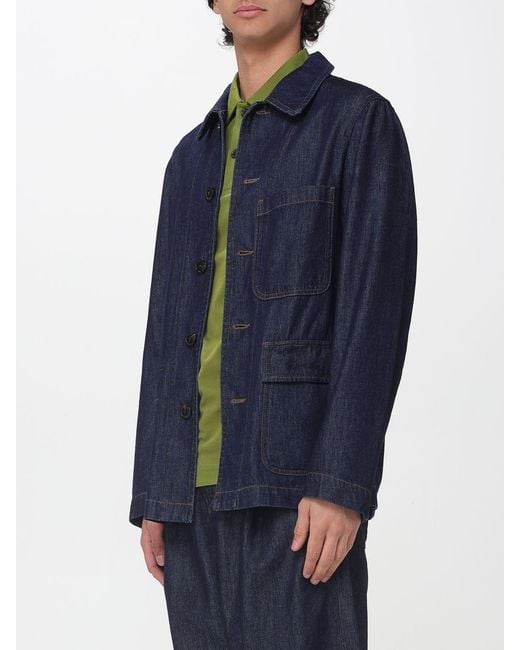 Dries Van Noten Blue Denim Shirt Jacket for men