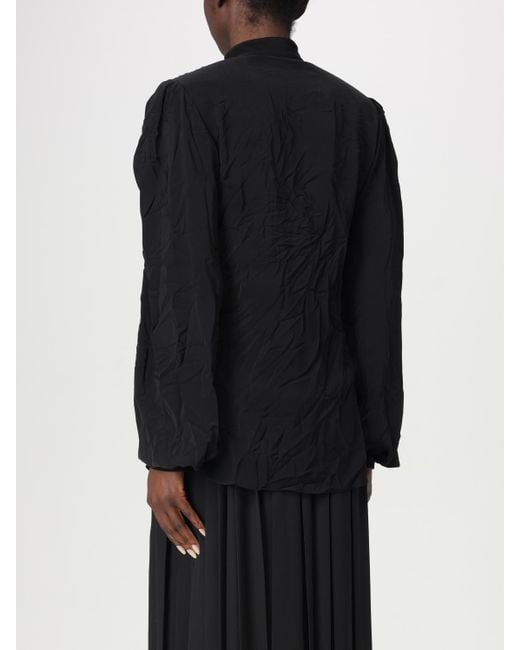 Balenciaga Black Bow Blouse