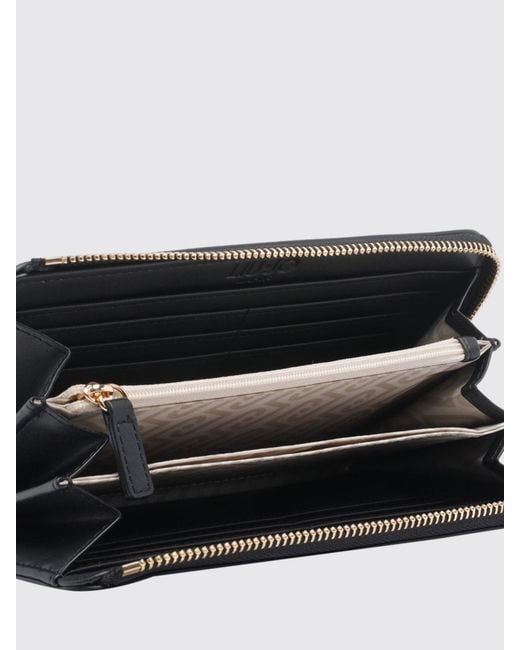 Liu Jo Black Saffiano Faux Leather Wallet