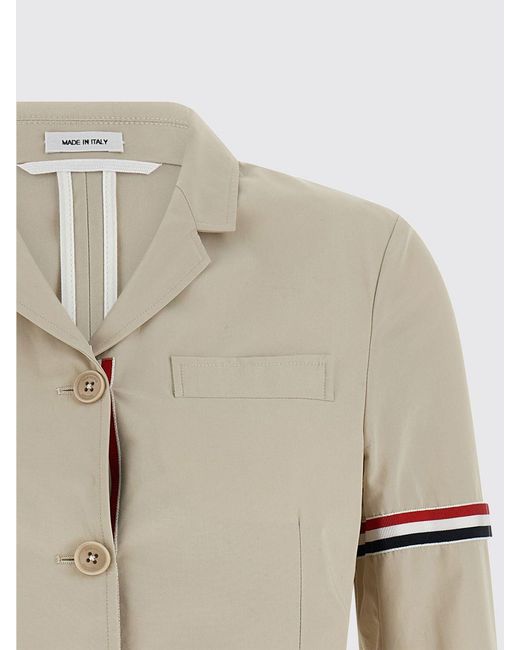 Thom Browne Natural Cotton Single-Breasted Blazer