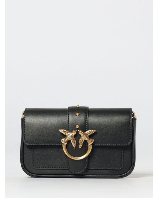 Pinko Black Love Bag One Simply Leather Bag