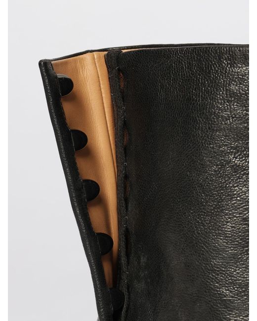 Maison Margiela Black Tabi Leather Ankle Boots