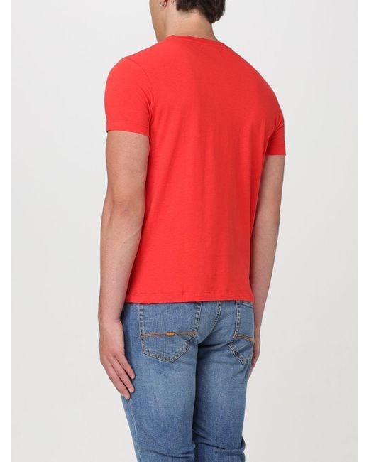 T-shirt in cotone con logo di Vilebrequin in Red da Uomo