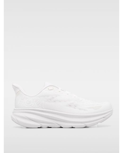 Sneakers Clifton 9 in mesh tecnico di Hoka One One in White da Uomo