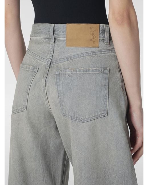 Haikure Gray Bibi High-Waisted Five-Pocket Baggy Jeans
