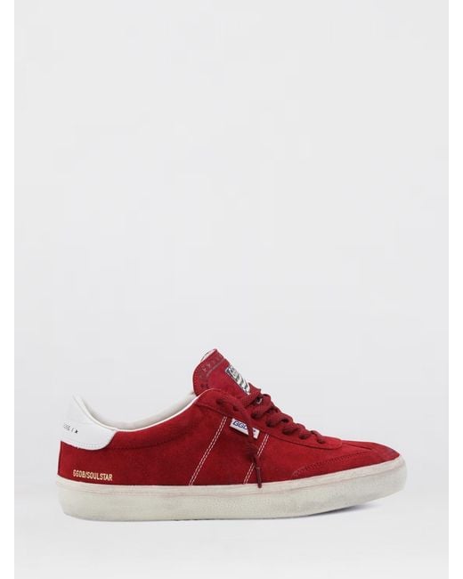 Golden Goose Deluxe Brand Red Soul Star Suede Sneakers for men