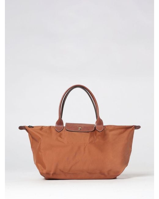 Longchamp Brown Le Pliage Original Large Foldable Handbag