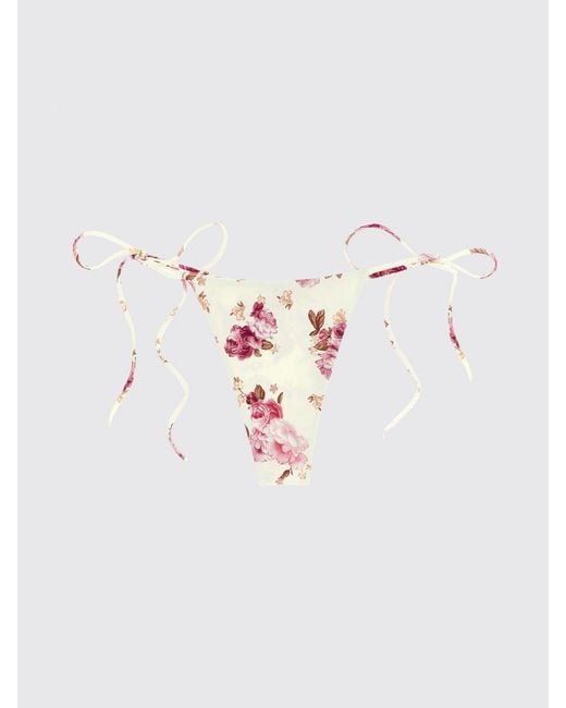 Magda Butrym Orange Printed Stretch Polyamide Bikini Briefs