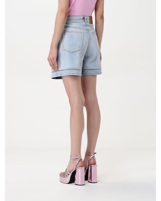 MSGM Blue Shorts Damen