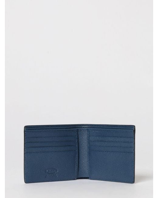 Tod's White T Timeless Grained Leather Wallet for men