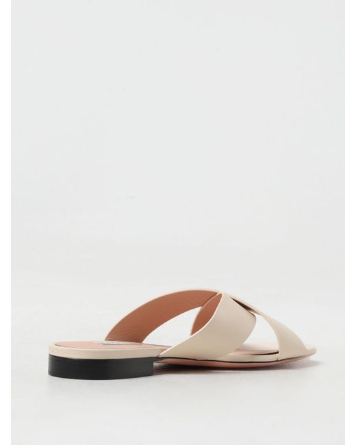Bally White Flat Sandals