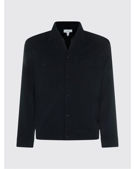 Lardini Black Cotton Shirt Jacket for men