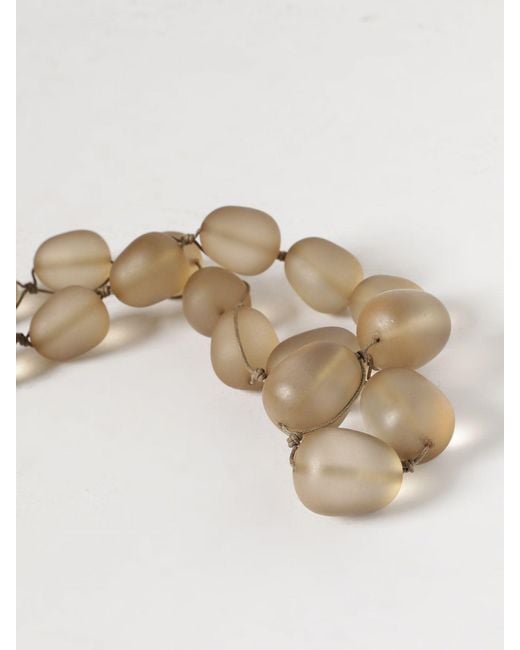 Emporio Armani White Frosted Resin Necklace