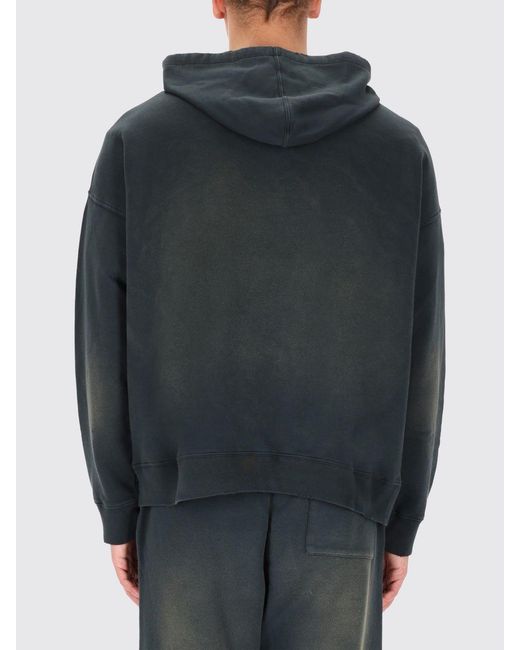 Golden Goose Deluxe Brand Gray Cotton Hooded Sweatshirt for men