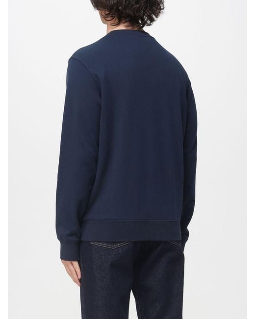 Sun 68 Blue Cotton Crewneck Sweatshirt for men