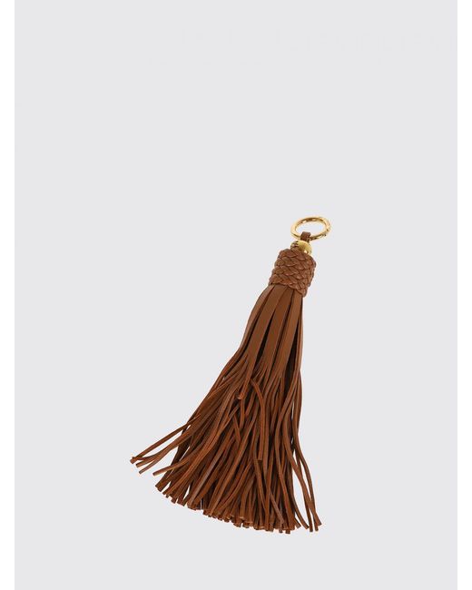 Etro Brown Leather Tassel Pendant