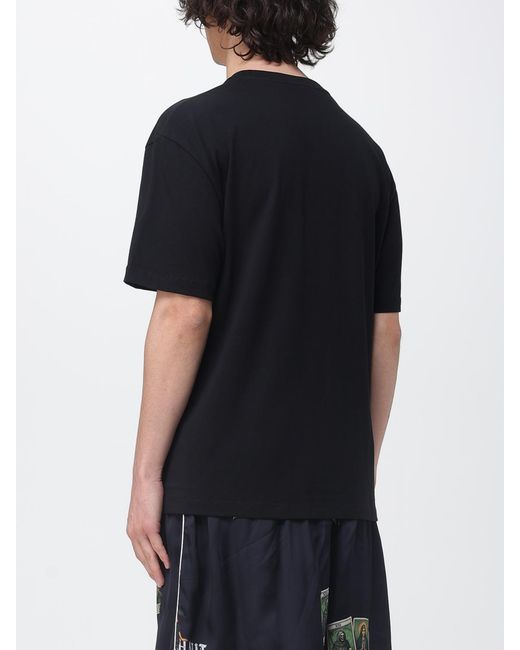 Ih Nom Uh Nit Black Printed Cotton T-Shirt for men