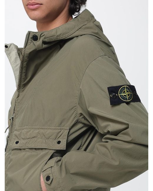 Stone Island Green Hooded Parka for men