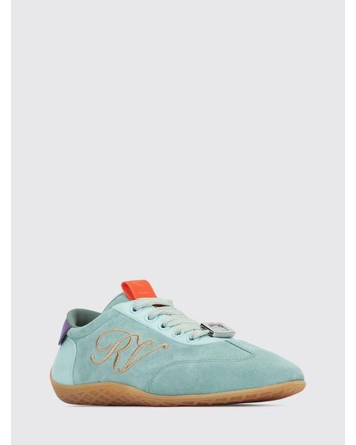 Roger Vivier Green Suede Sneakers