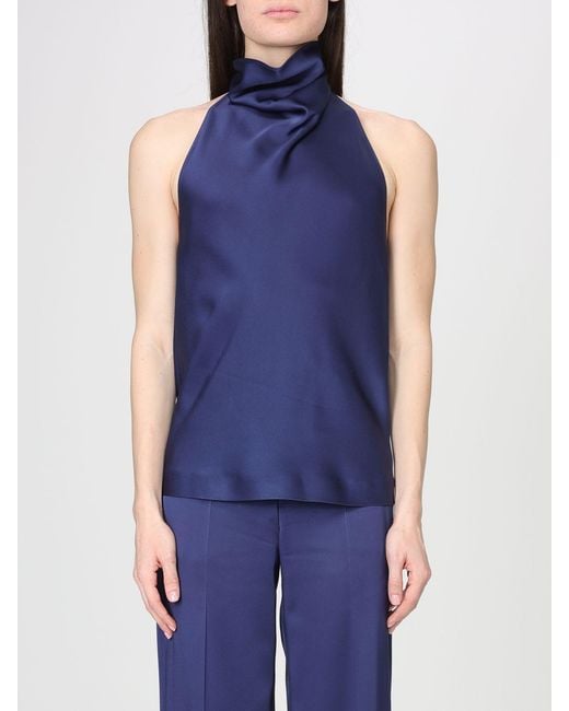 Stella McCartney Blue Satin Top