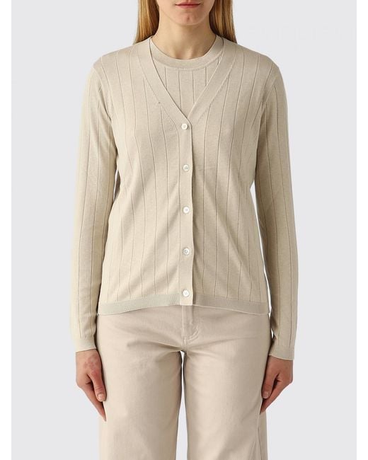 Max Mara Natural Cotton And Silk Cardigan