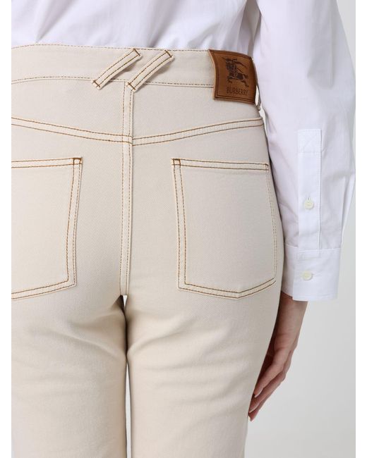 Burberry White Straight Jeans